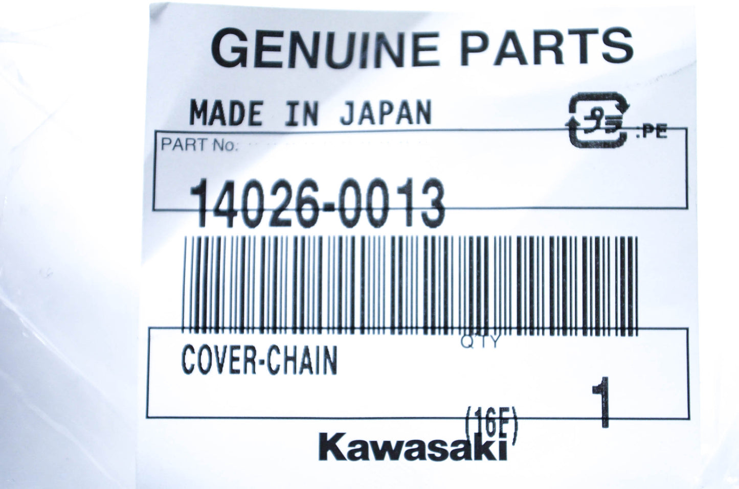 New OEM Kawasaki 14026-0013 Chain Cover NOS