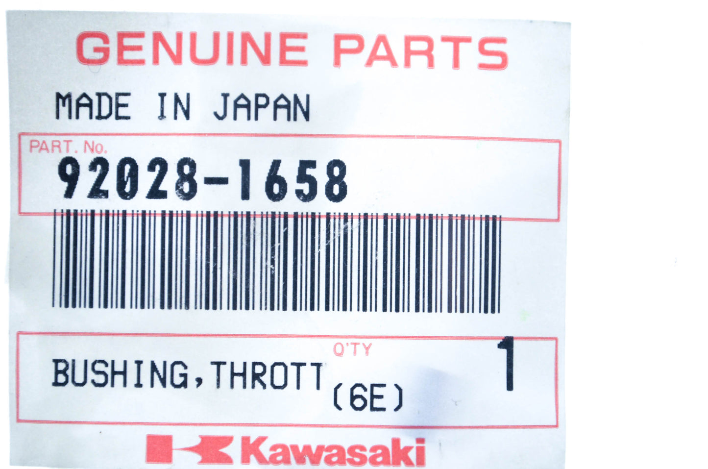 New OEM Kawasaki 92028-1658 Throttle Bushing NOS