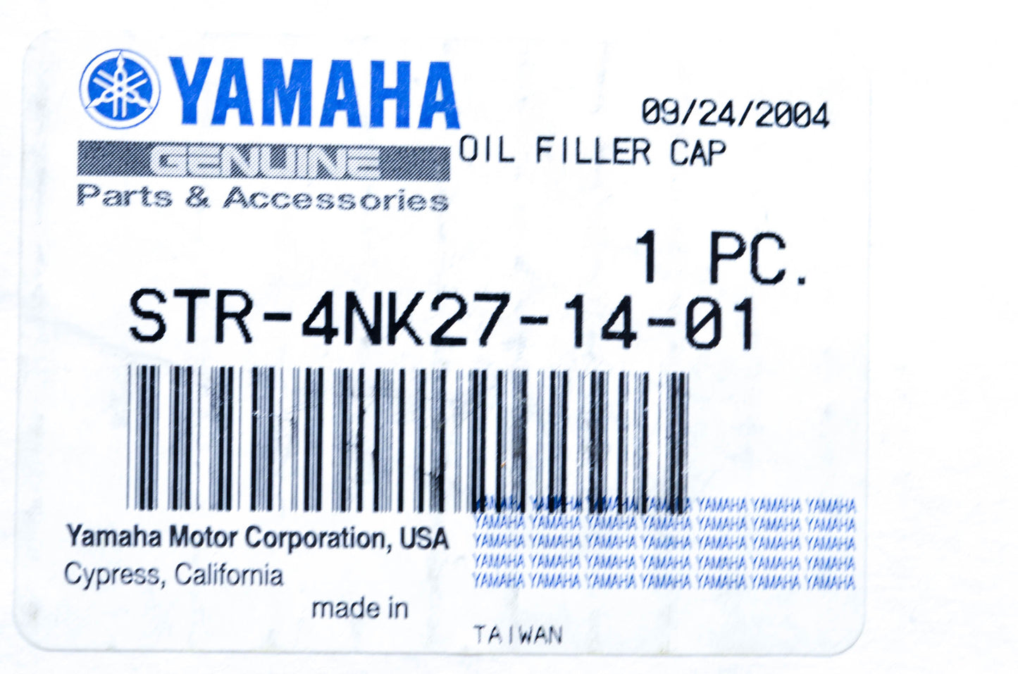 New OEM Yamaha STR-4NK27-14-01 Oil Filler Cap NOS
