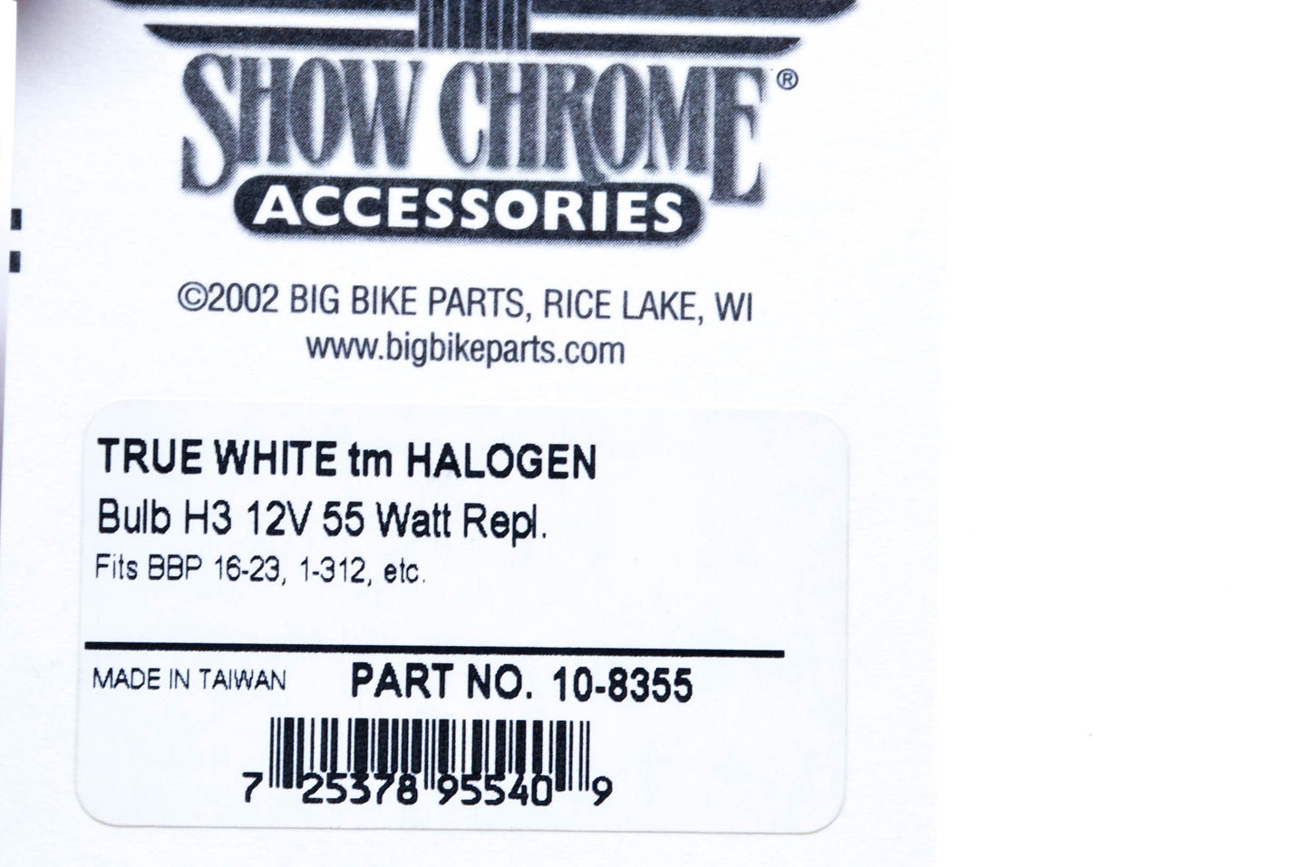 Show Chrome 2060-0102 True White Halogen Bulb NOS