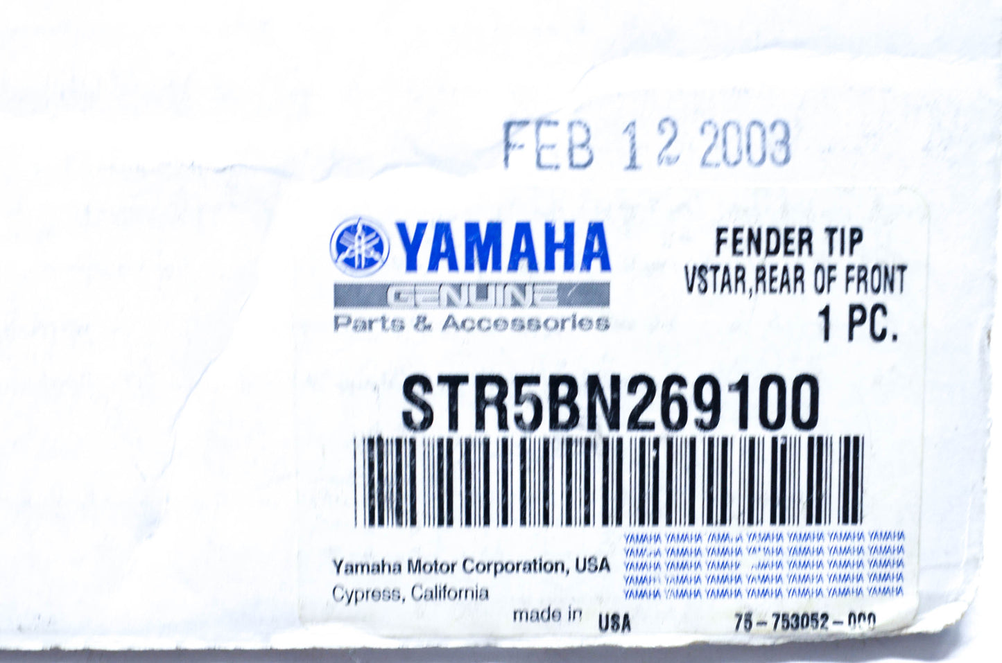 New OEM Yamaha STR-5BN26-91-00 Fender Tip NOS