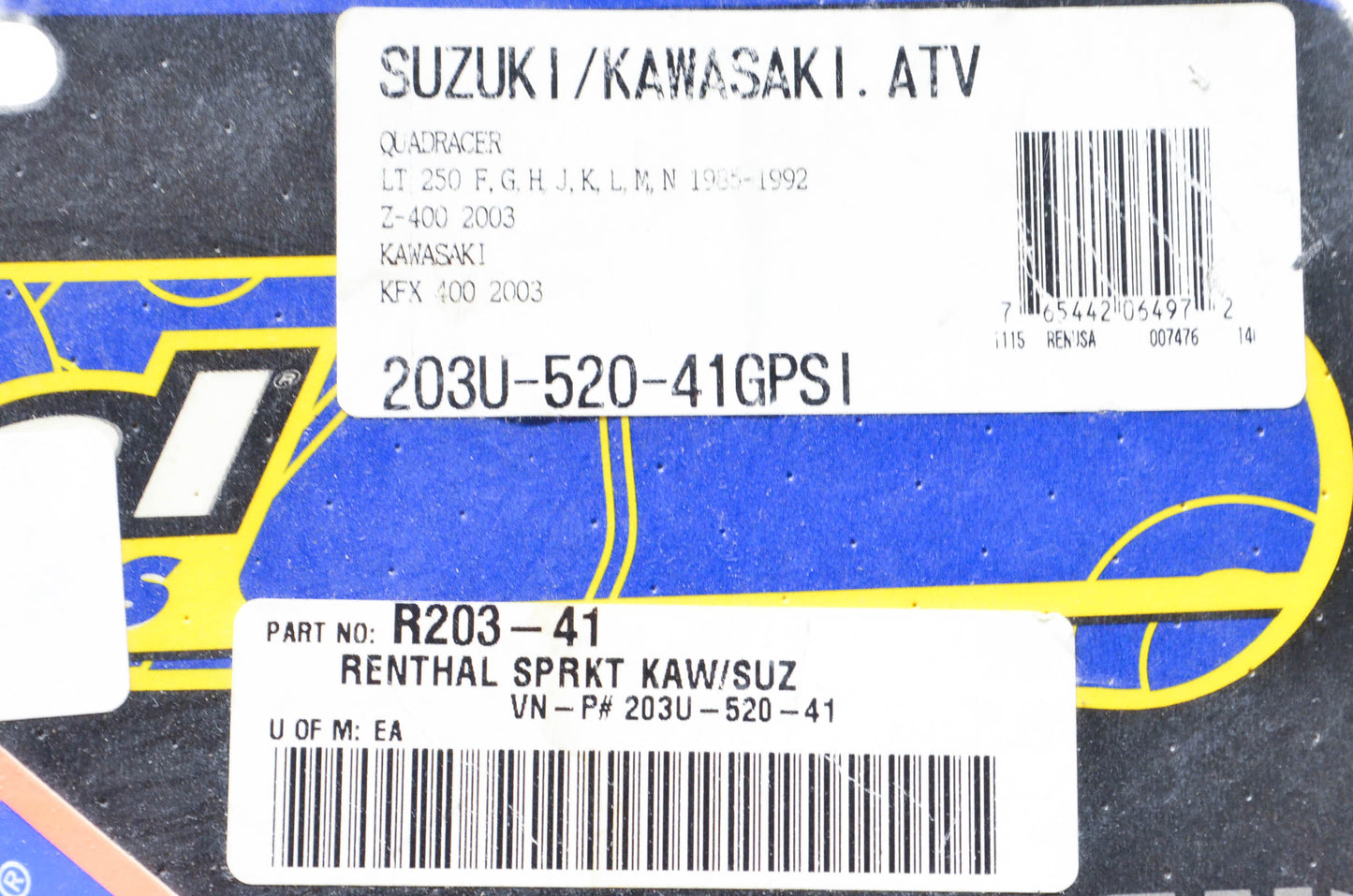 Renthal R203-41, 203U-520-41 Sprocket 41T NOS