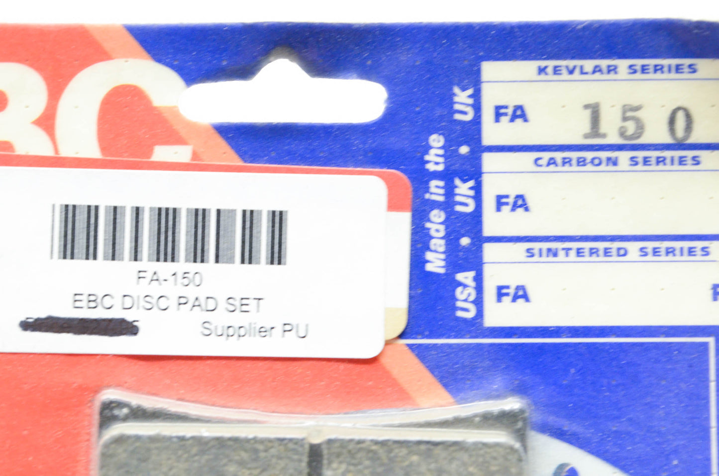 EBC Brakes FA-150 Brake Pads NOS