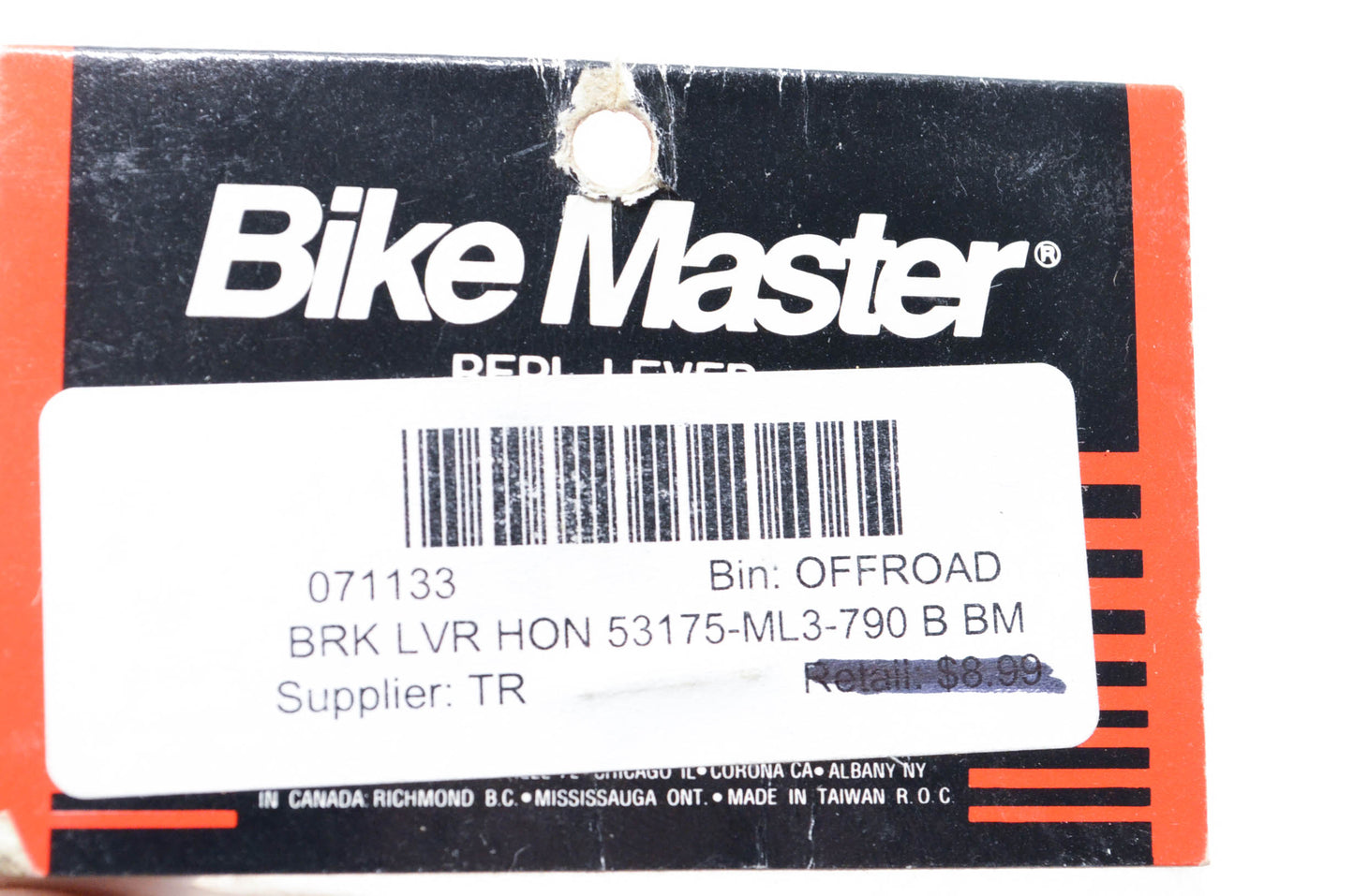 Bike Master 071133, 53175-ML3-790 Brake Lever NOS