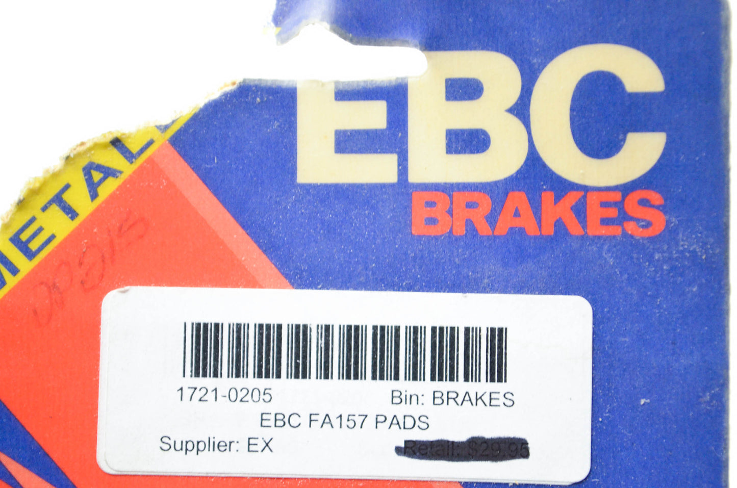 EBC Brakes 1721-0205, FA157 Brake Pads NOS