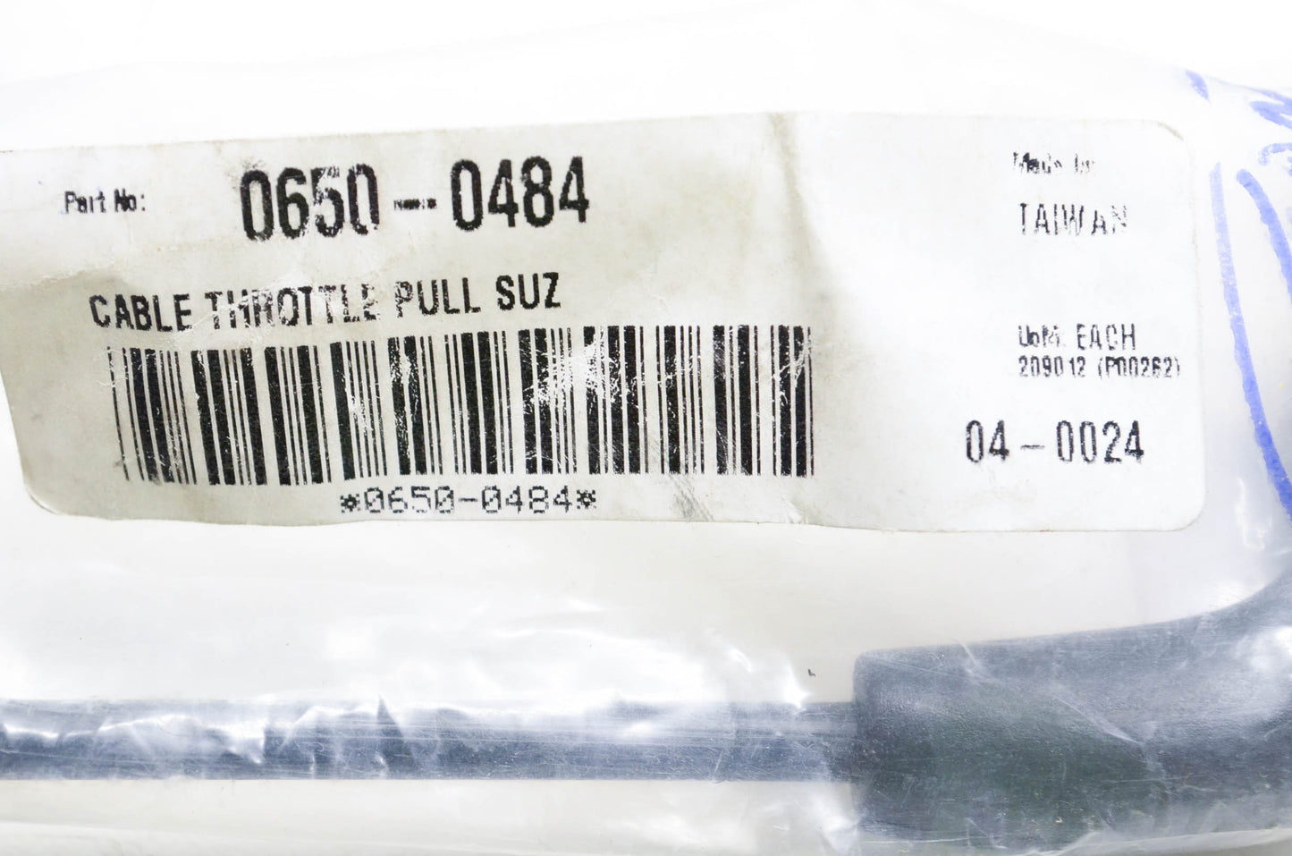 Motion Pro 04-0024, 0650-0484 Throttle Cable NOS