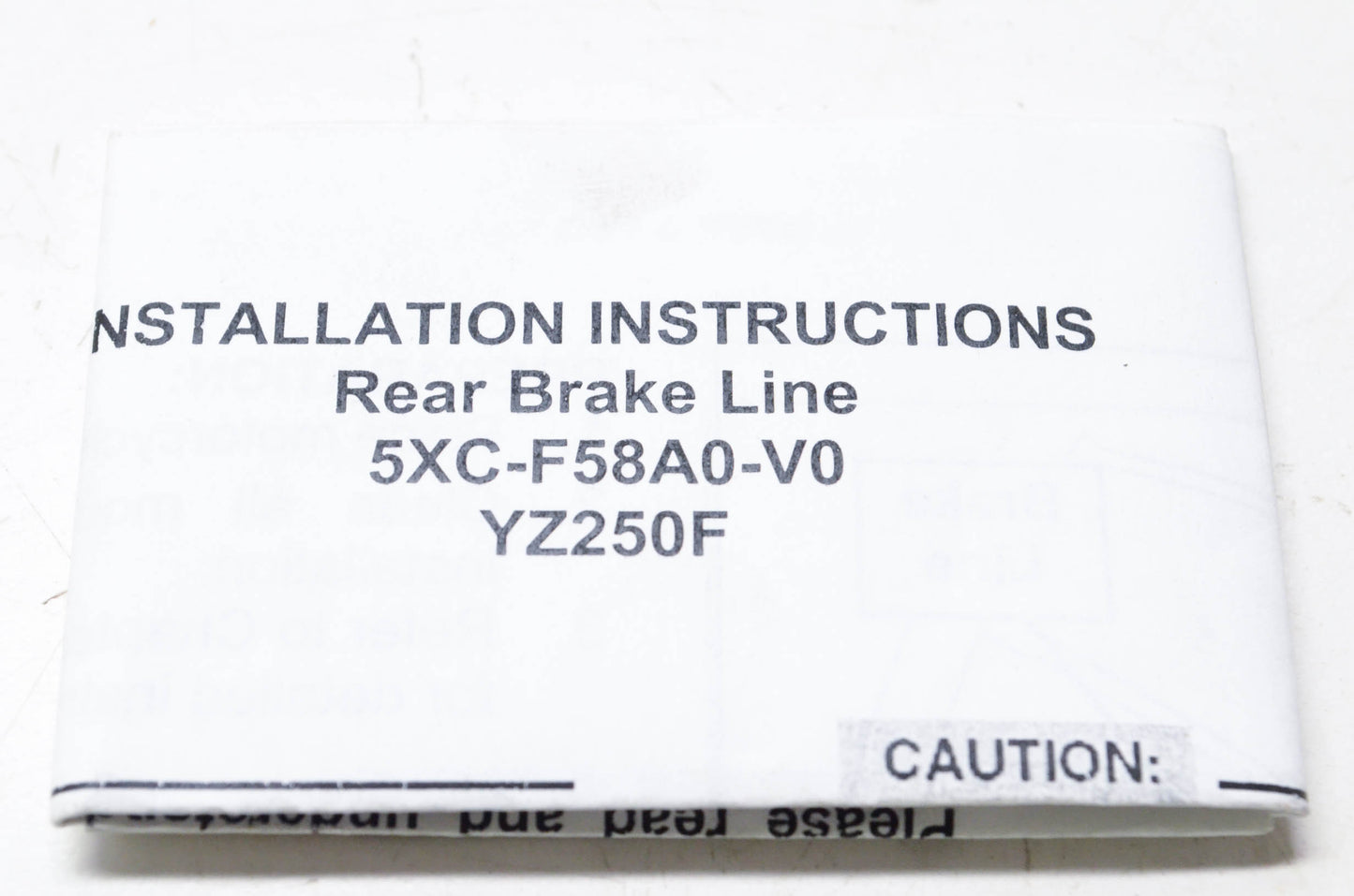 New OEM Yamaha 5XC-F58A0-V0 Rear Brake Line NOS