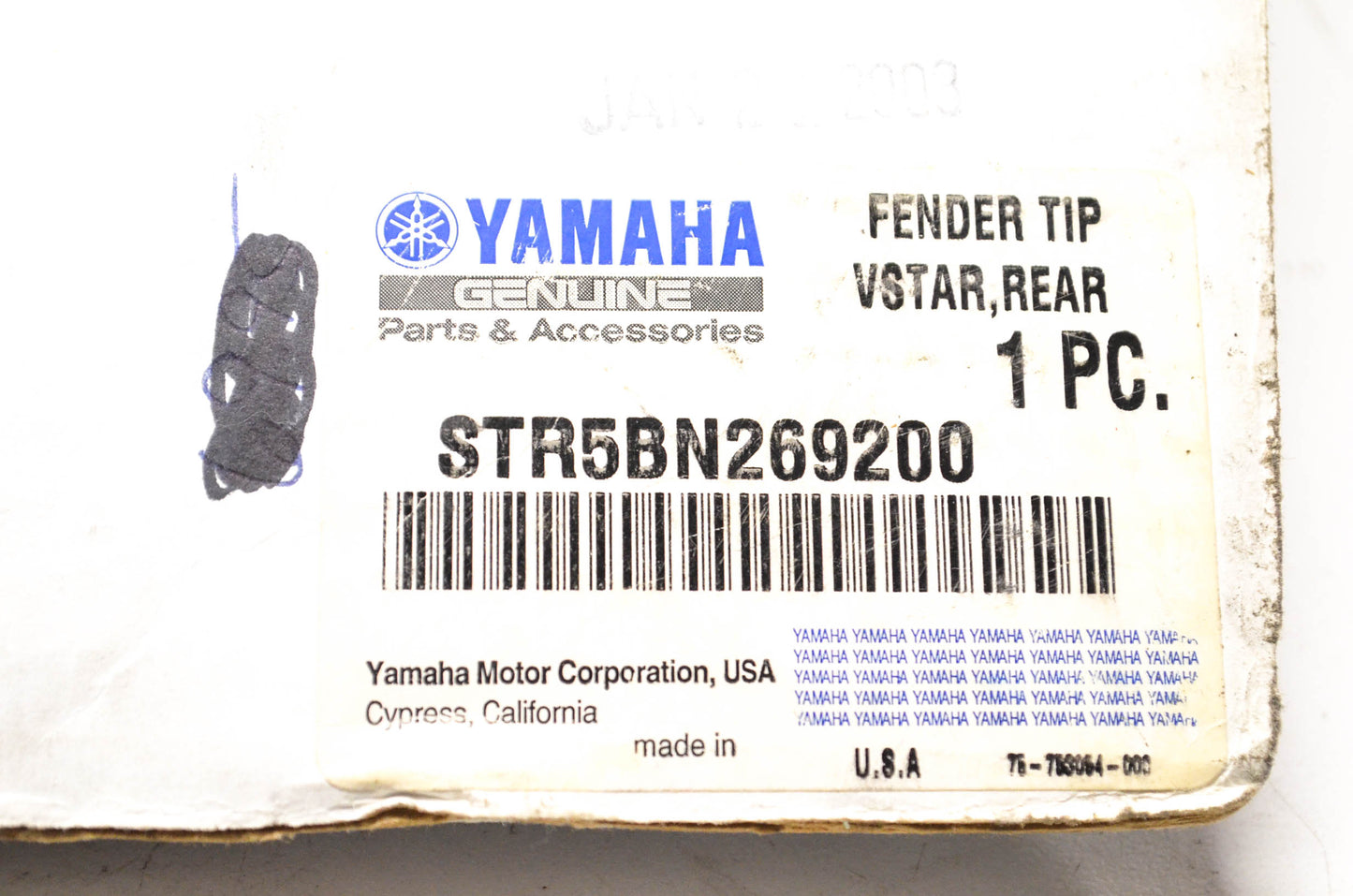 New OEM Yamaha Fender Tip '98-16 V Star XVS650A Classic NOS