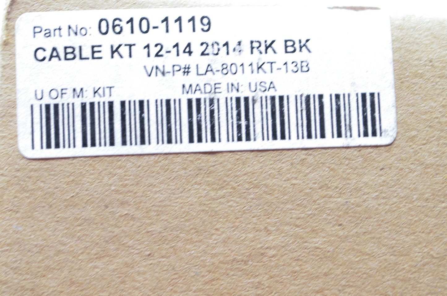 Drag Specialties 0610-1119, LA-8011KT-13B Cable Kit NOS