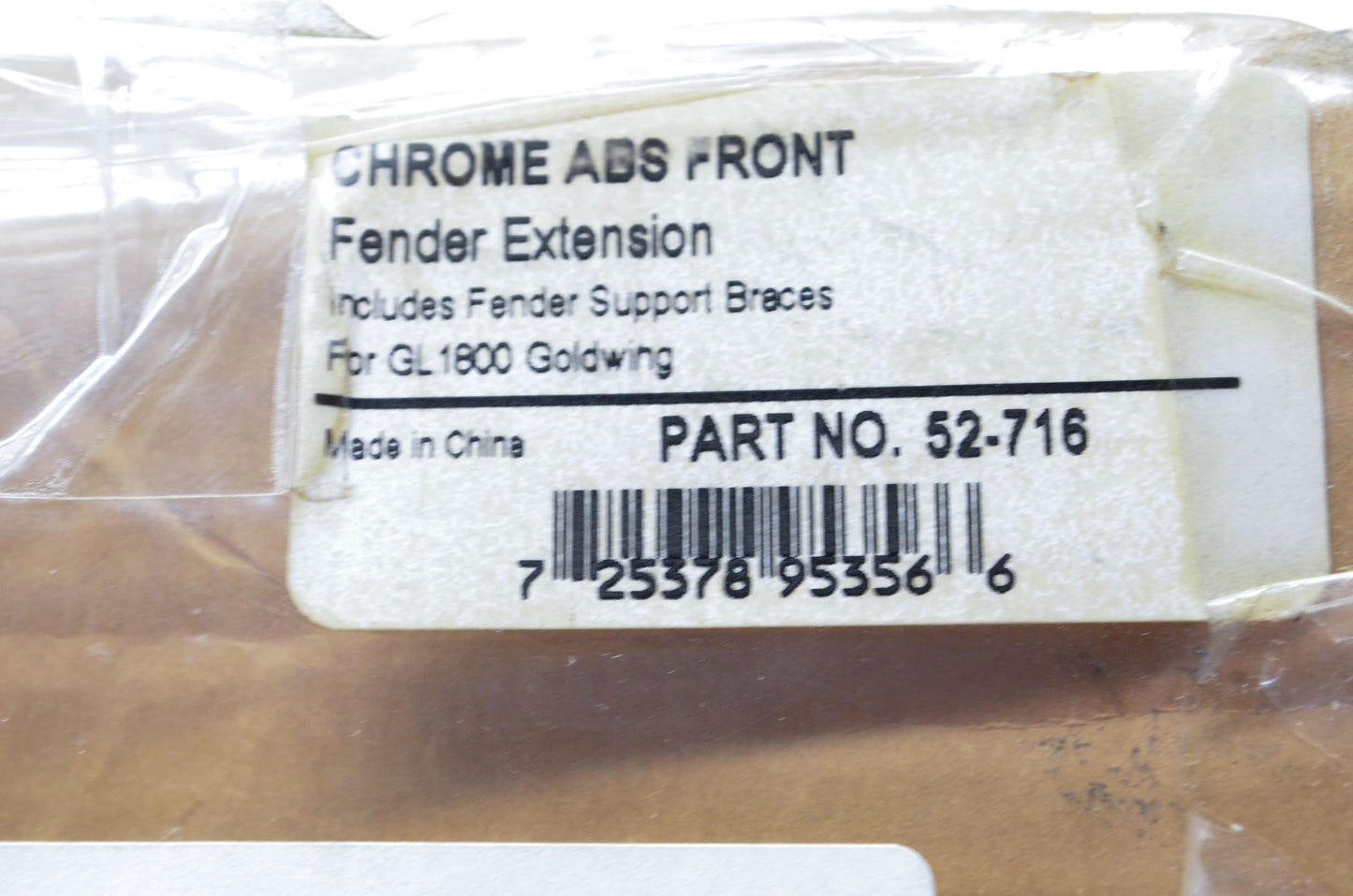 Show Chrome 52-716 Front Fender Extension NOS