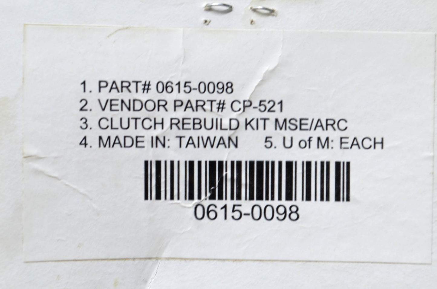 Moose Racing 0615-0098 Clutch Rebuild Kit NOS