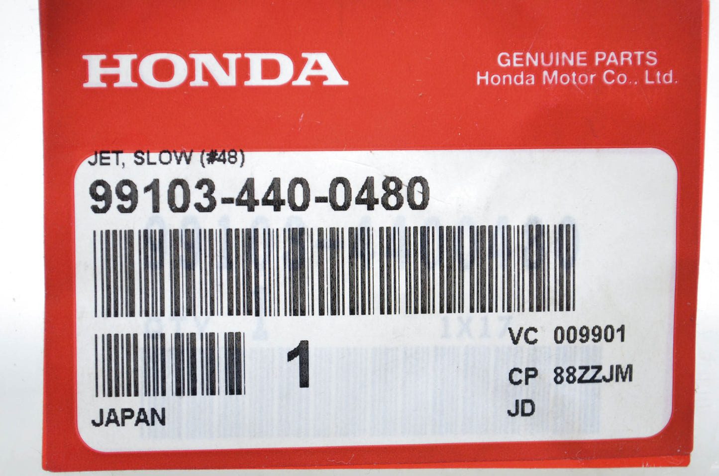 New OEM Honda 99103-440-0480 Slow Jet NOS