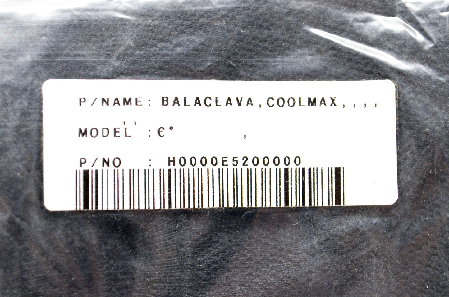 HJC H0000E5200000 Balaclava NOS