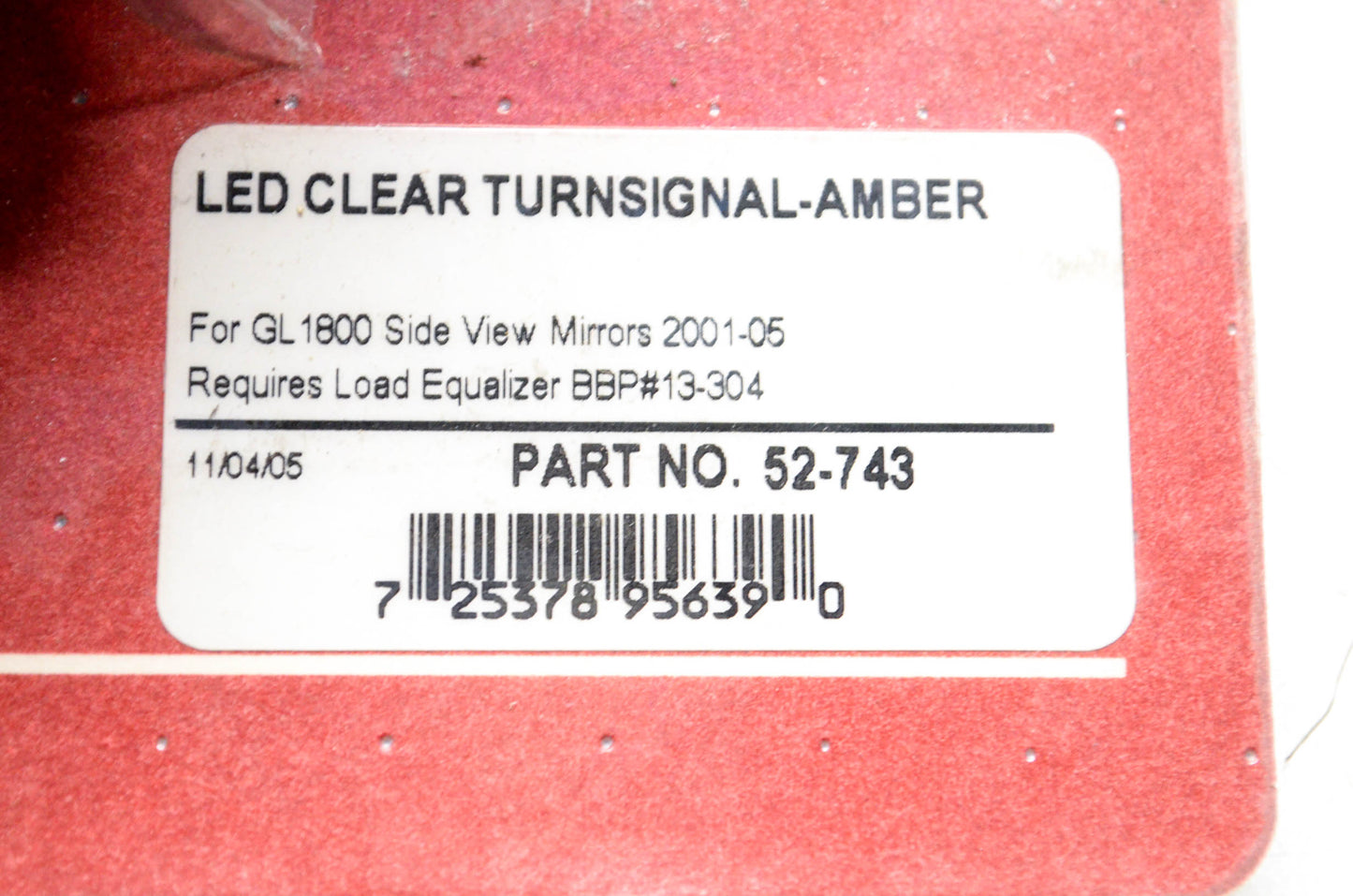 Show Chrome 52-743 LED Clear Turnsignal NOS