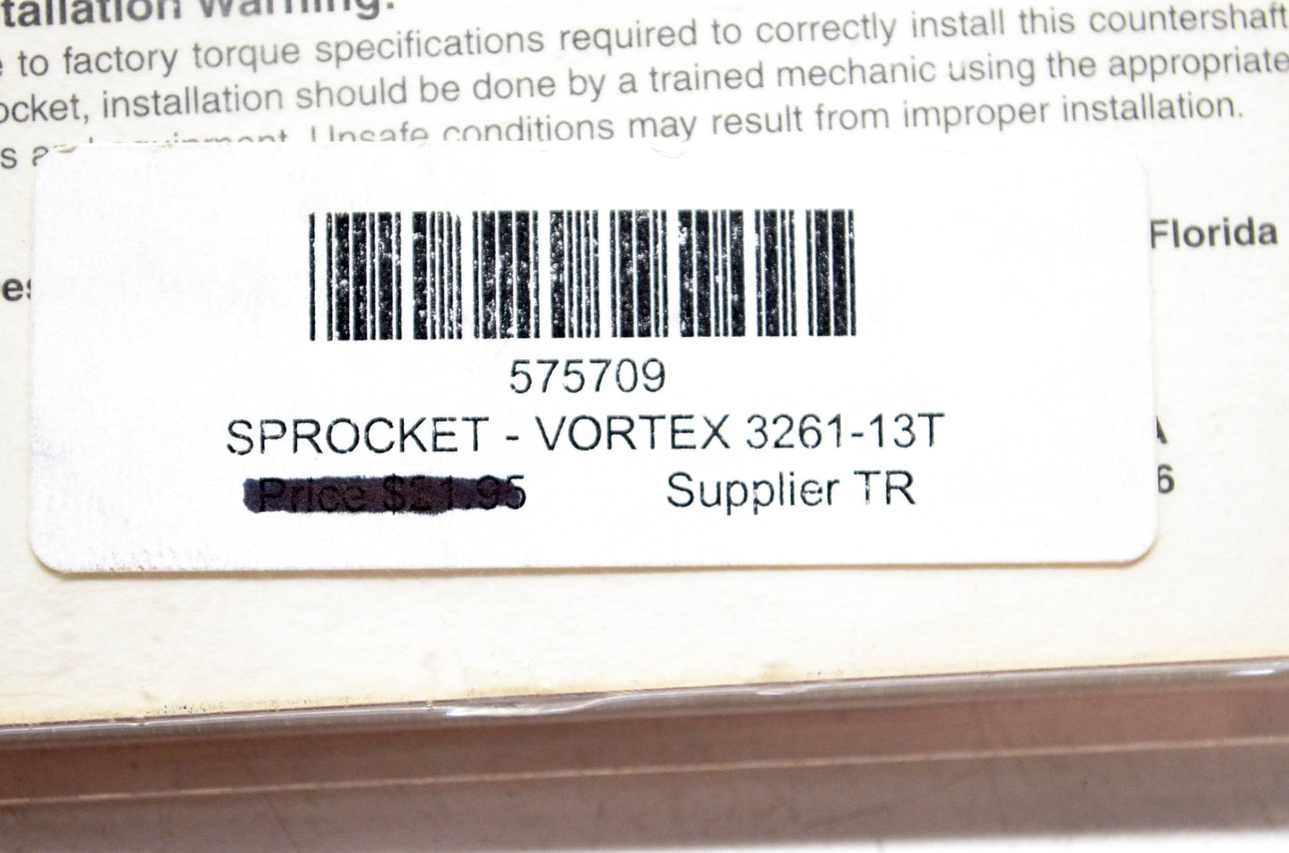 Vortex 575709, 3261 Front Sprocket 13T NOS