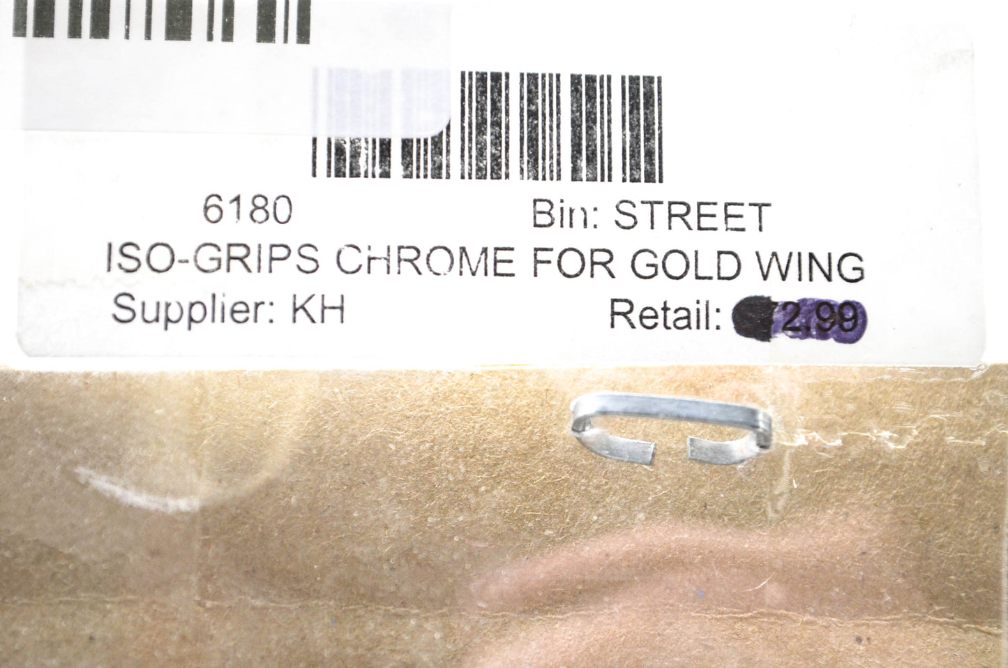 KH 6180 Chrome Grips NOS