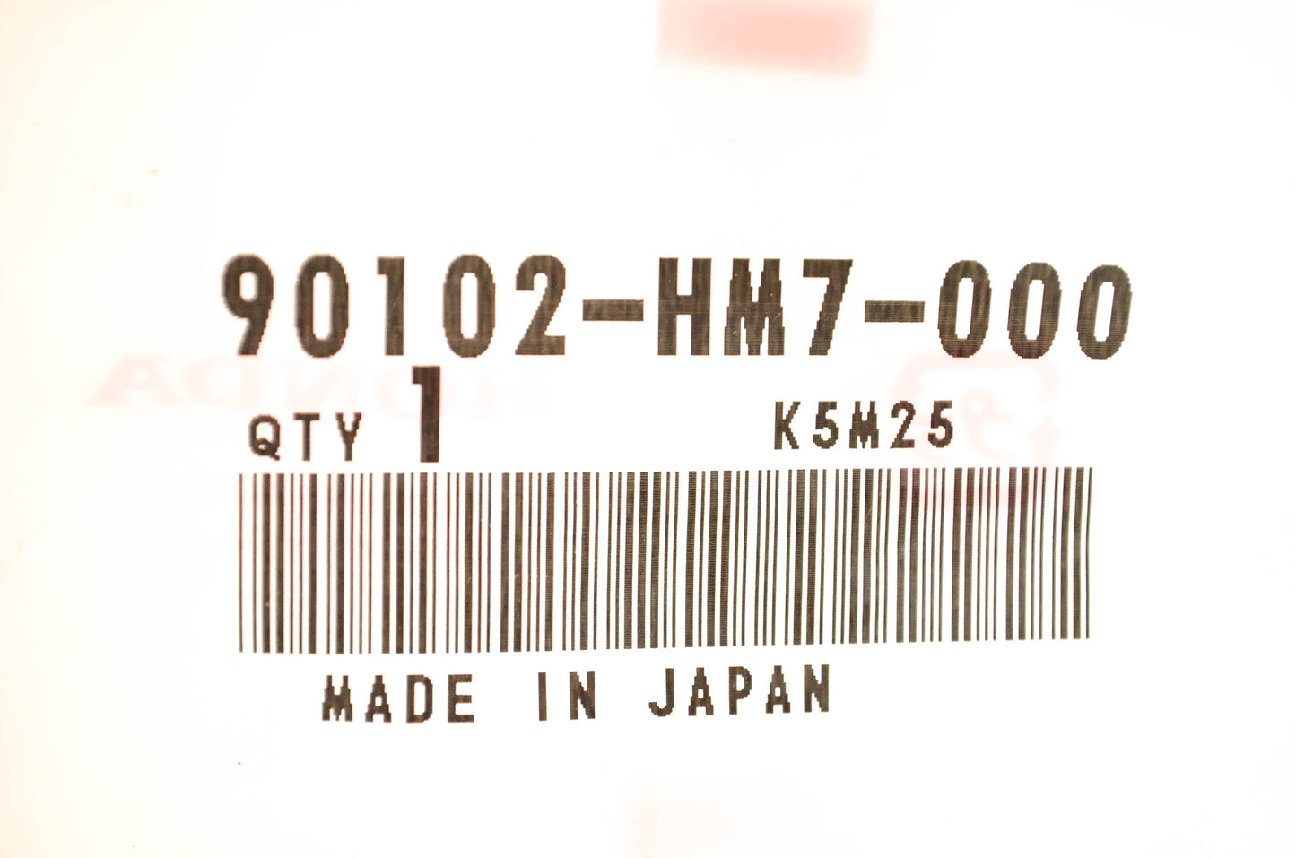 New OEM Honda 90102-HM7-000 Special Screw NOS