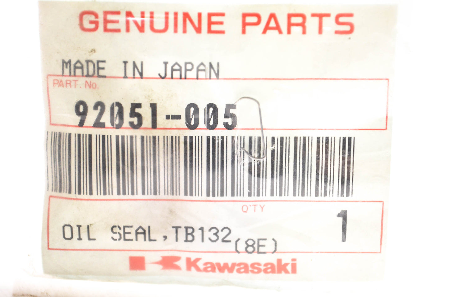 New OEM Kawasaki 92051-005 Oil Seal NOS