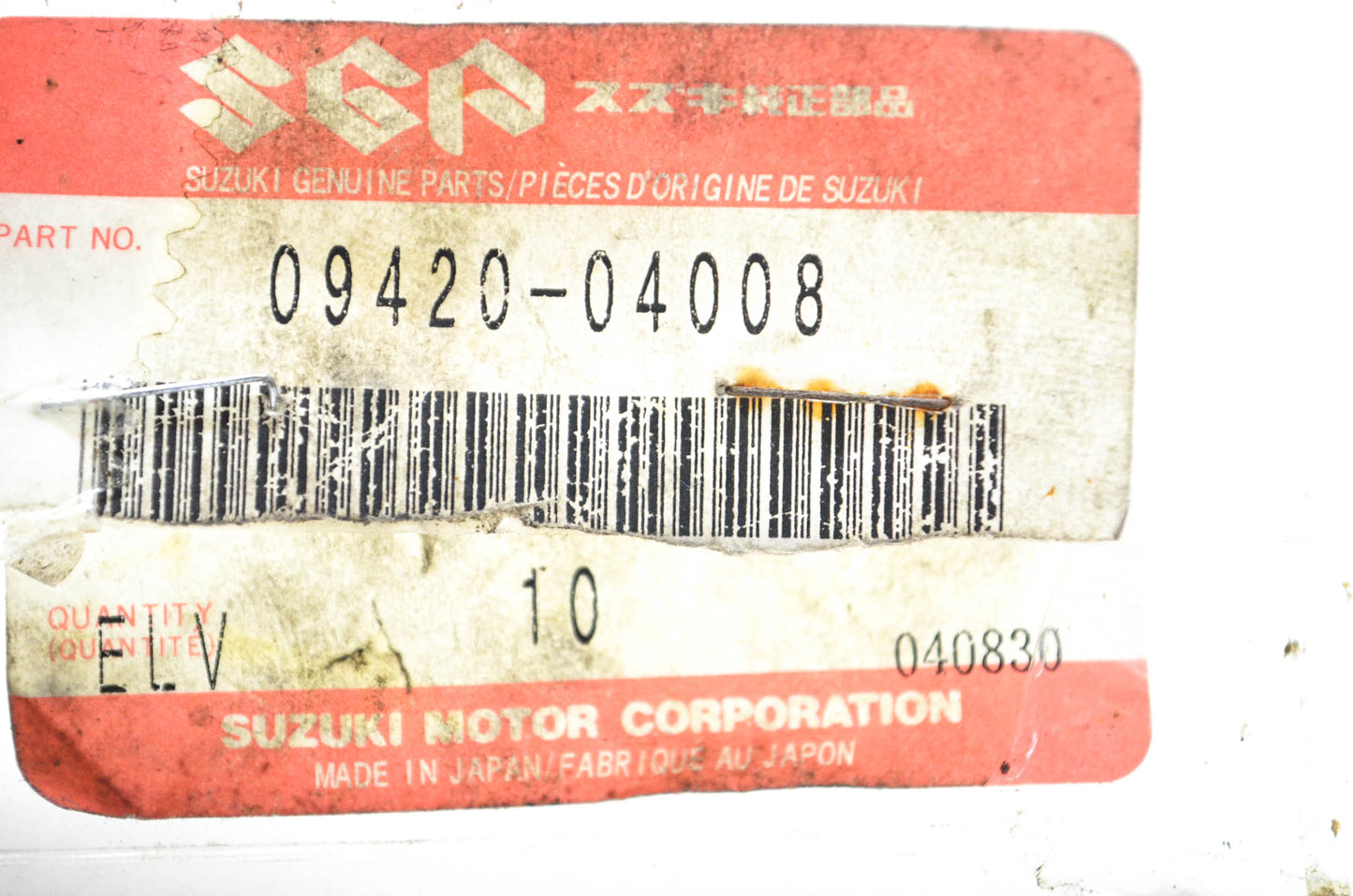 New OEM Suzuki 09420-04008 Engine Woodruff Key NOS