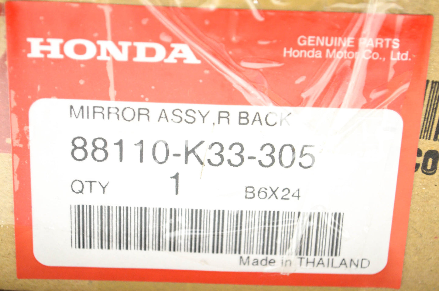 New OEM Honda 88110-K33-305 Mirror Assembly NOS