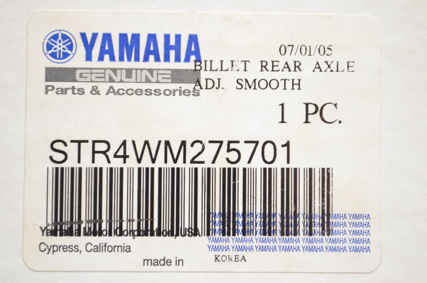 New OEM Yamaha STR-4WM27-57-01 Billet Rear Axle Adjustor Kit NOS