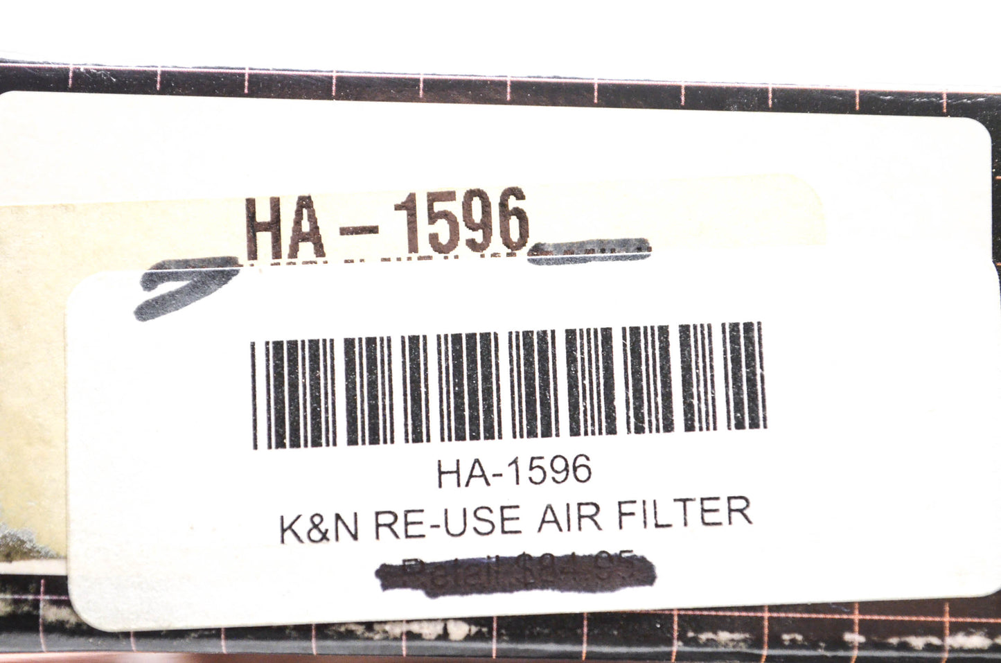 K&N HA-1596 Air Filter NOS