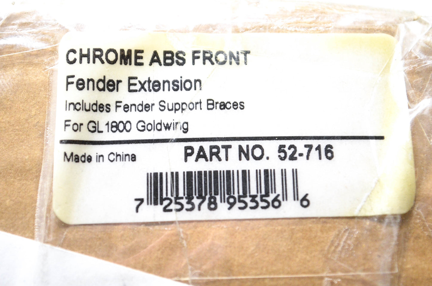 Show Chrome 52-716 Front Fender Extension NOS