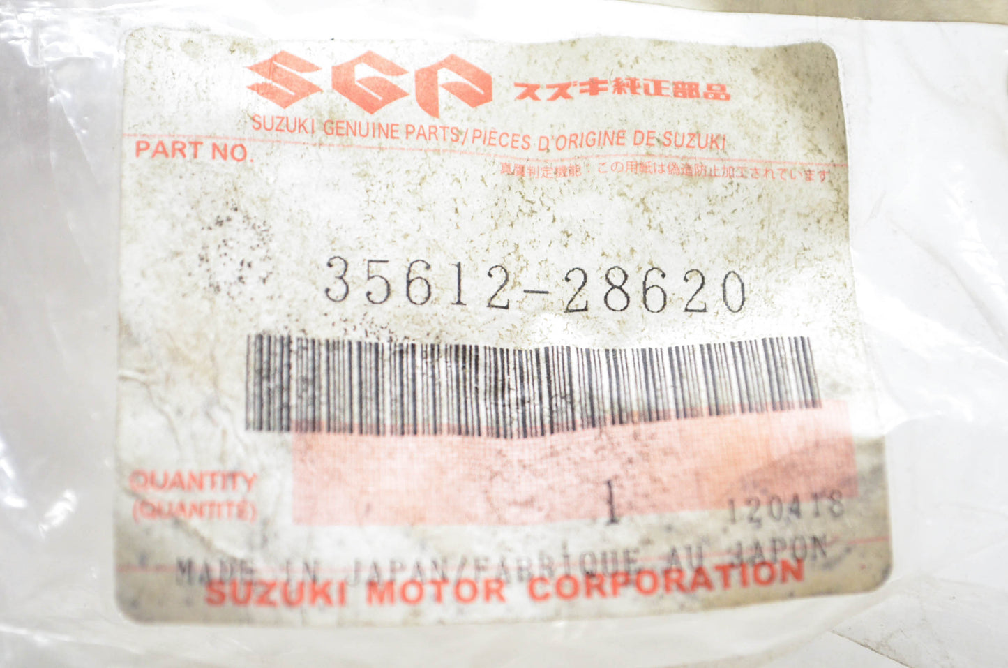 New OEM Suzuki 35612-28620 Turn Signal Lens NOS