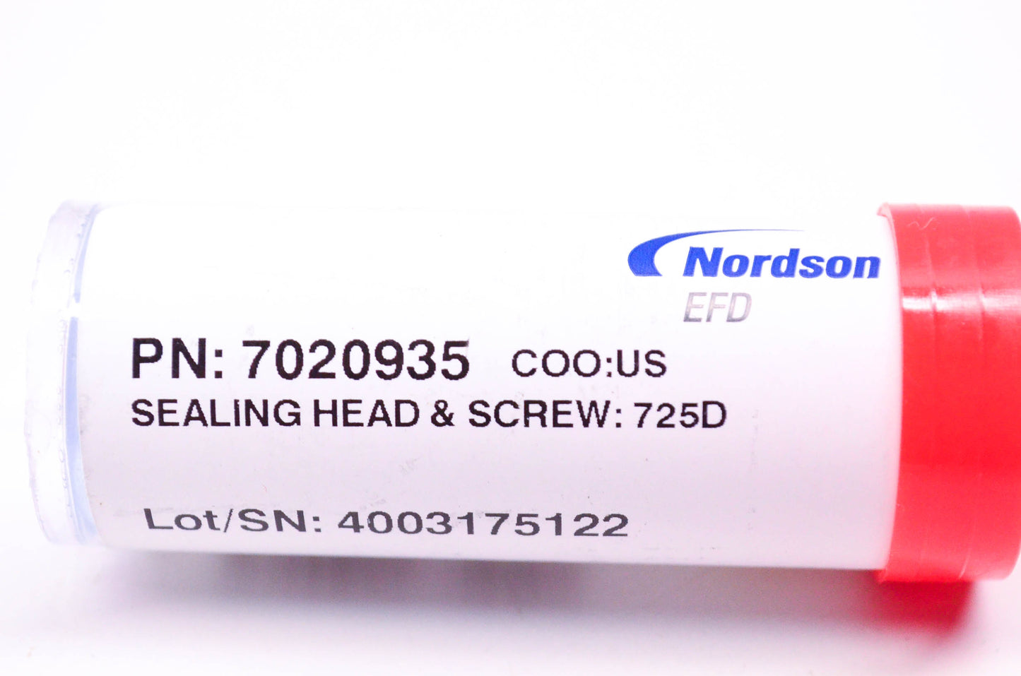 Nordson EFD 7020935 725D Sealing Head & Screw NOS