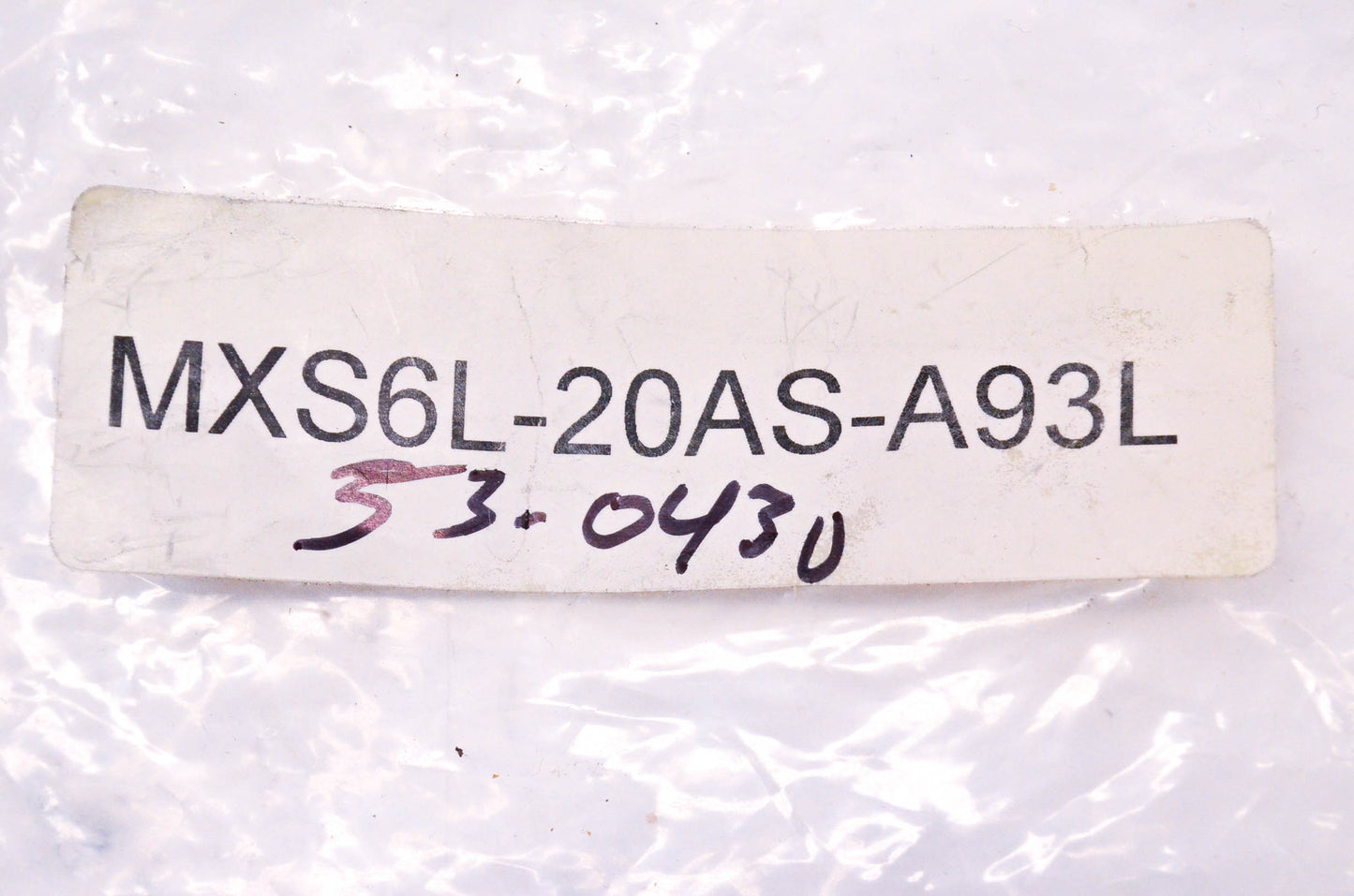 SMC MXS6L-20AS-A93L, 53-0430 Guided Cylinder Assembly NOS