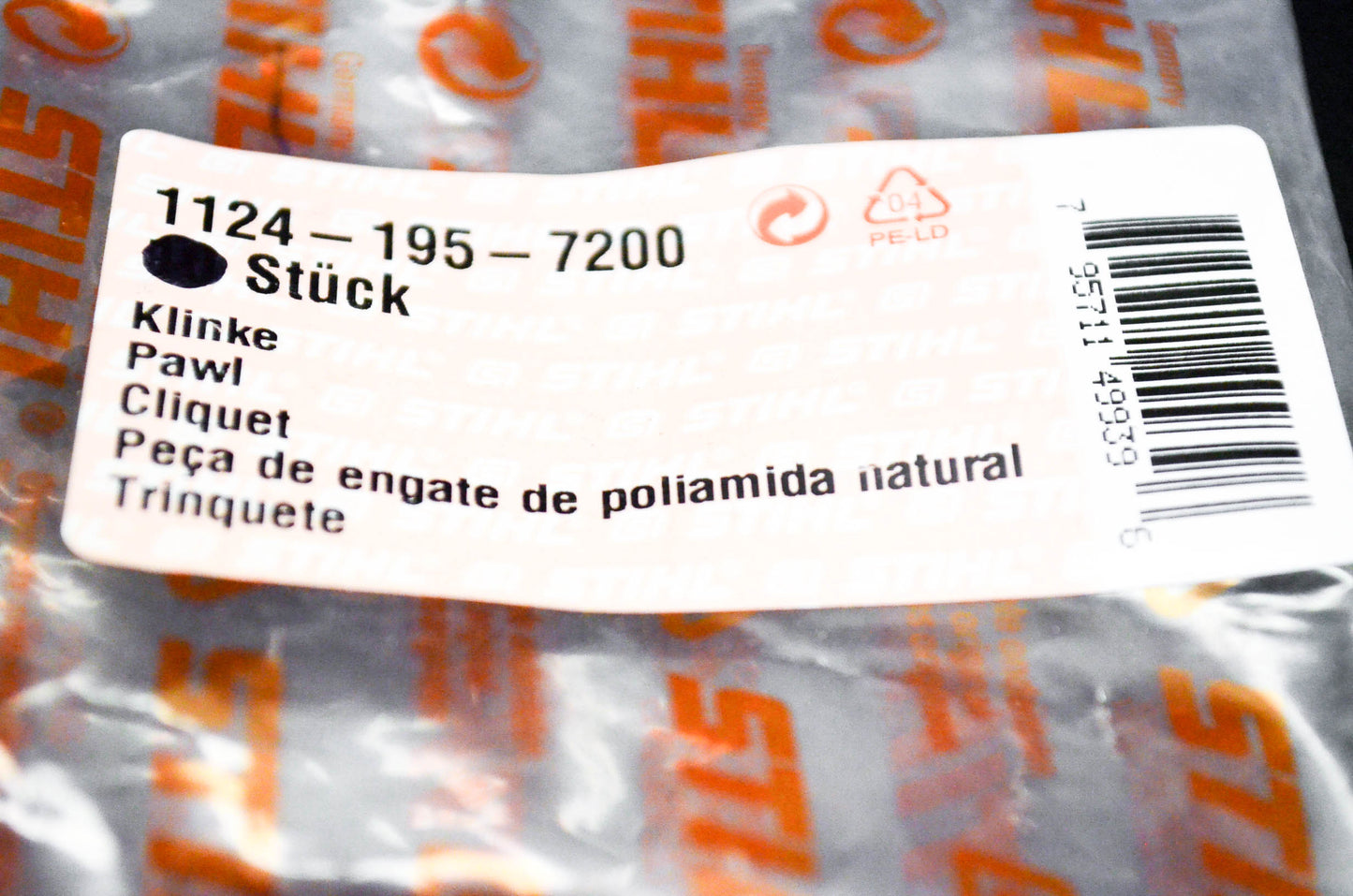 New OEM Stihl 1124-195-7200 Pawl NOS