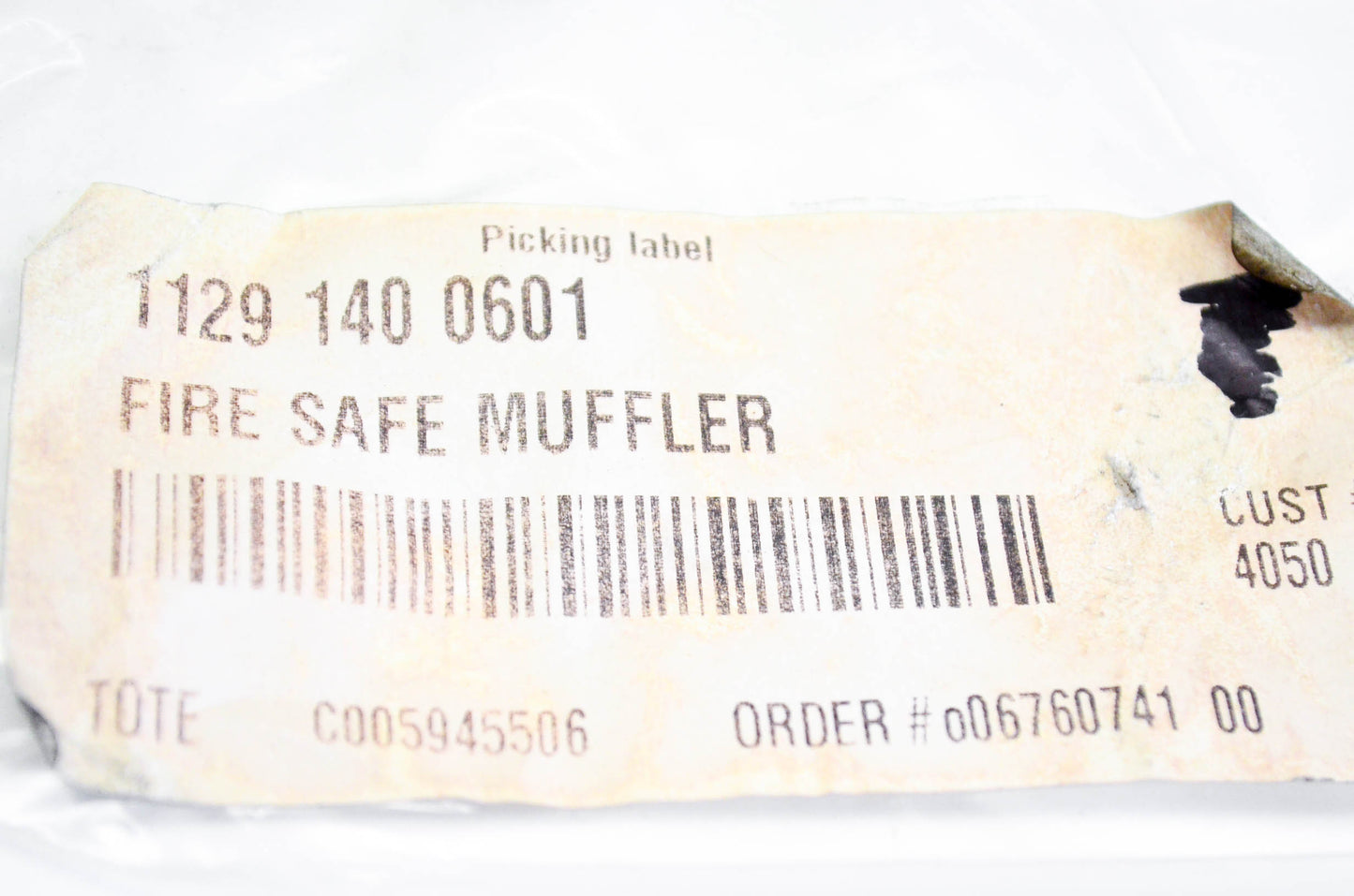 New OEM Stihl 1129-140-0601, 1129-145-4001 Fire Safe Muffler NOS
