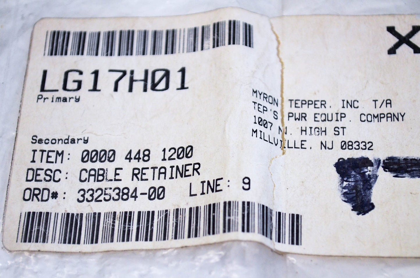New OEM Stihl 0000-448-1200 Cable Retainer NOS