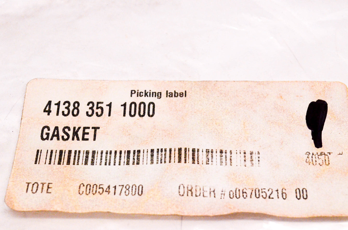 New OEM Stihl 4138-351-1000 Gasket NOS