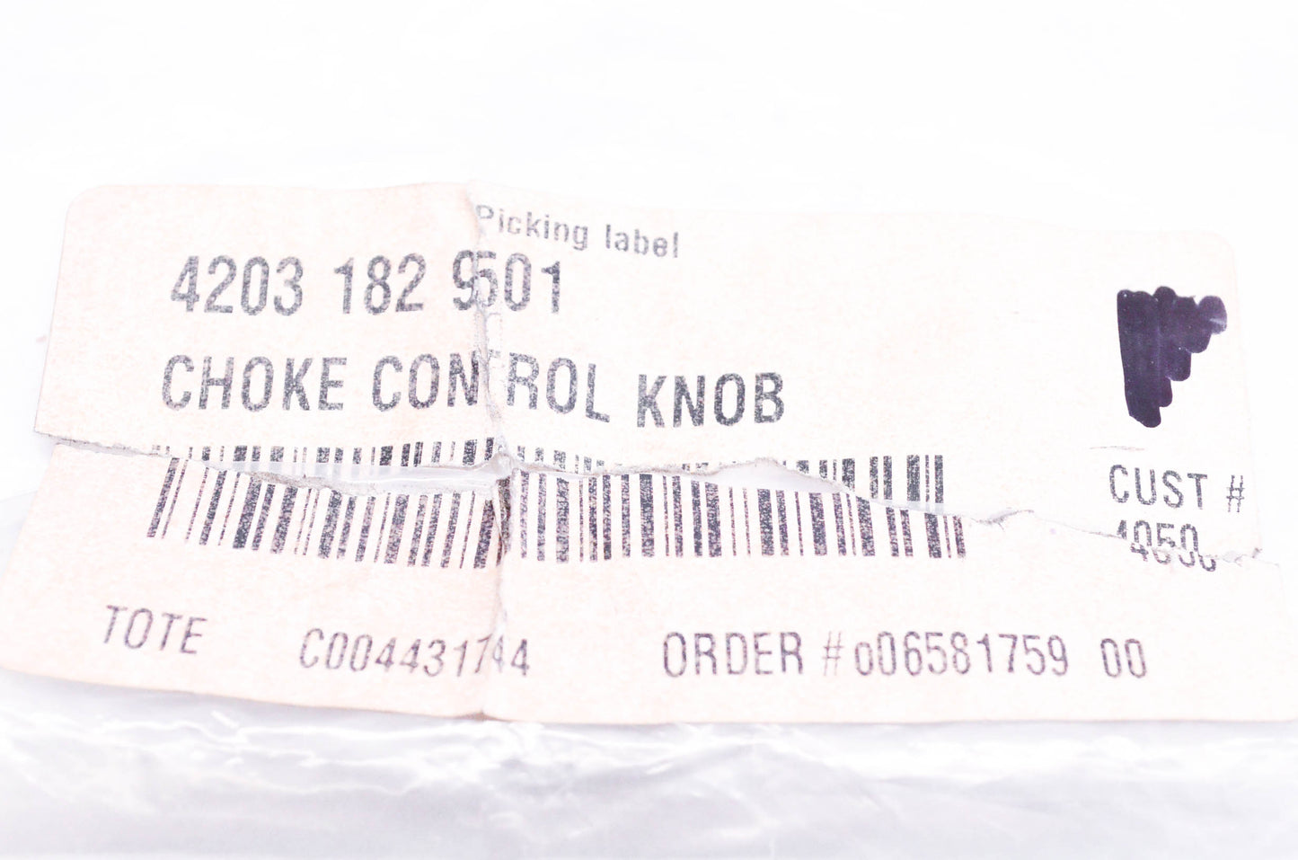 New OEM Stihl 4203-182-9501 Choke Control Knob NOS