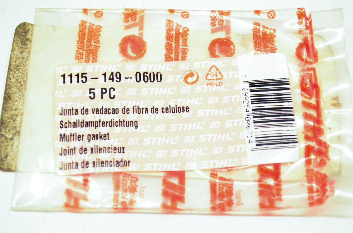 New OEM Stihl 1115-149-0600 Exhaust Gasket NOS