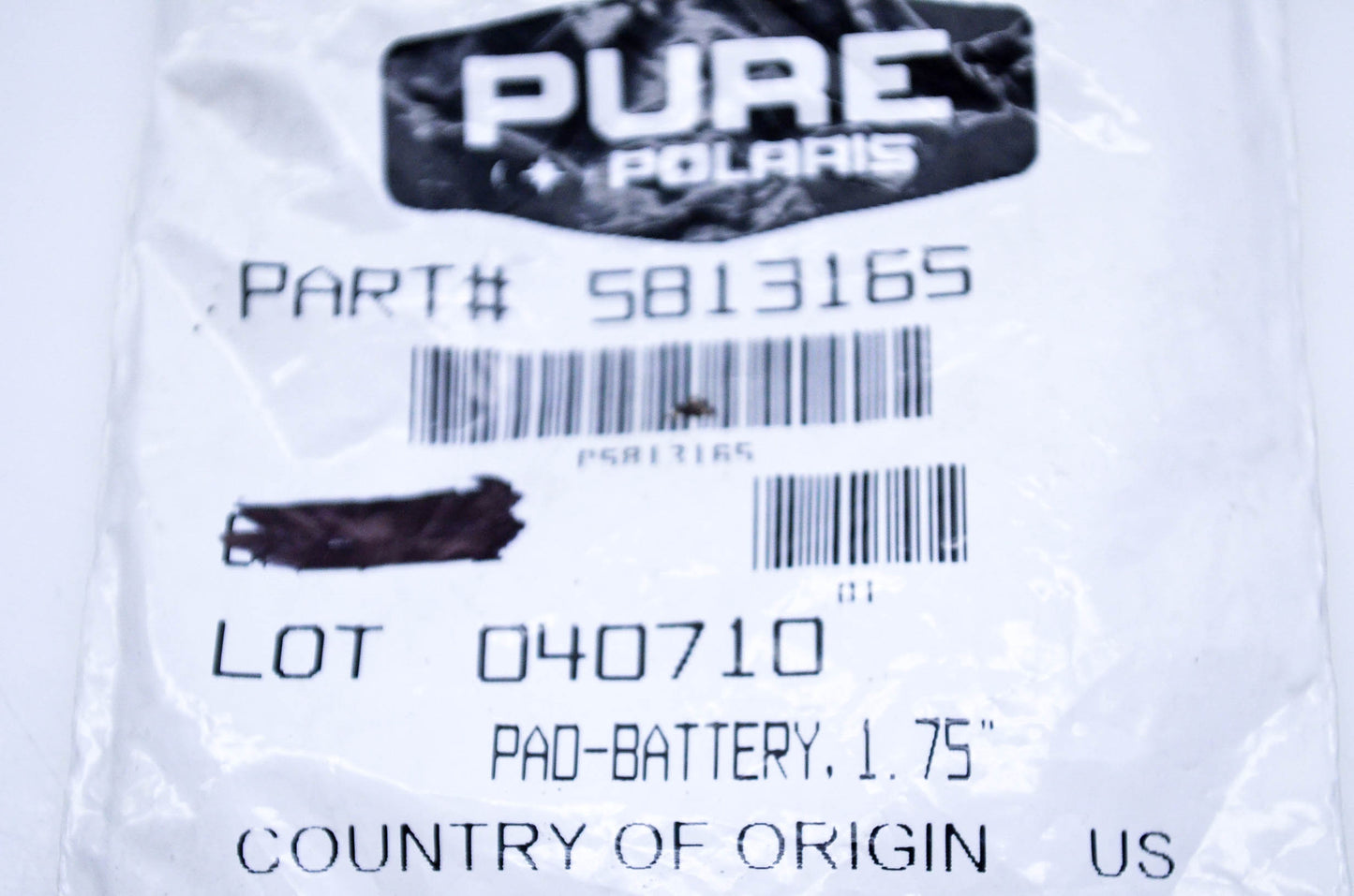 New OEM Polaris 5813165 Battery Pad NOS
