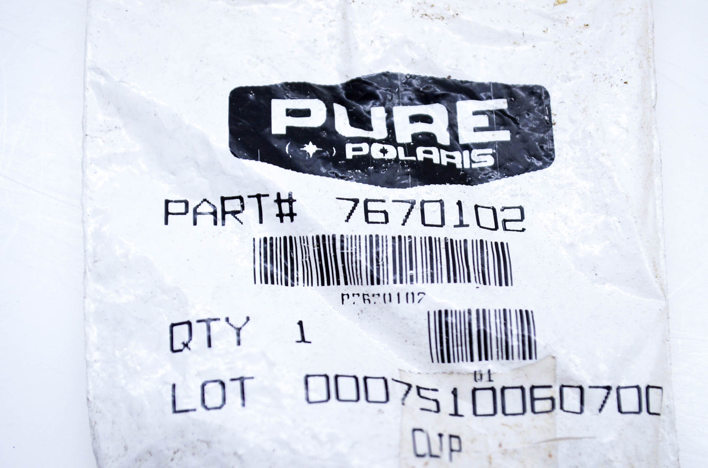 New OEM Polaris 7670102 Clip NOS