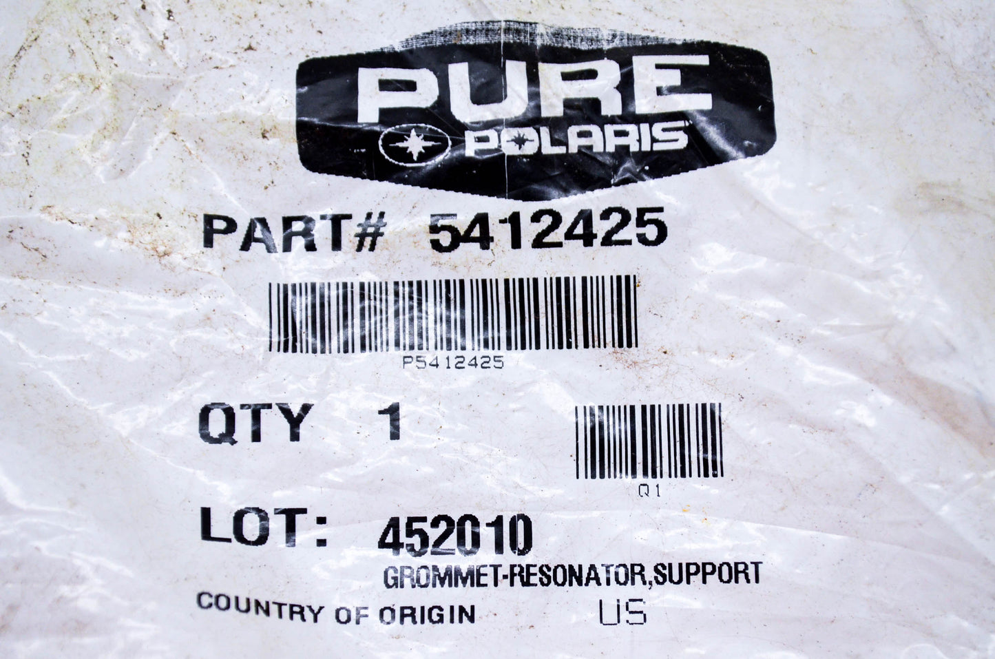 New OEM Polaris 5412425 Resonator Grommet NOS