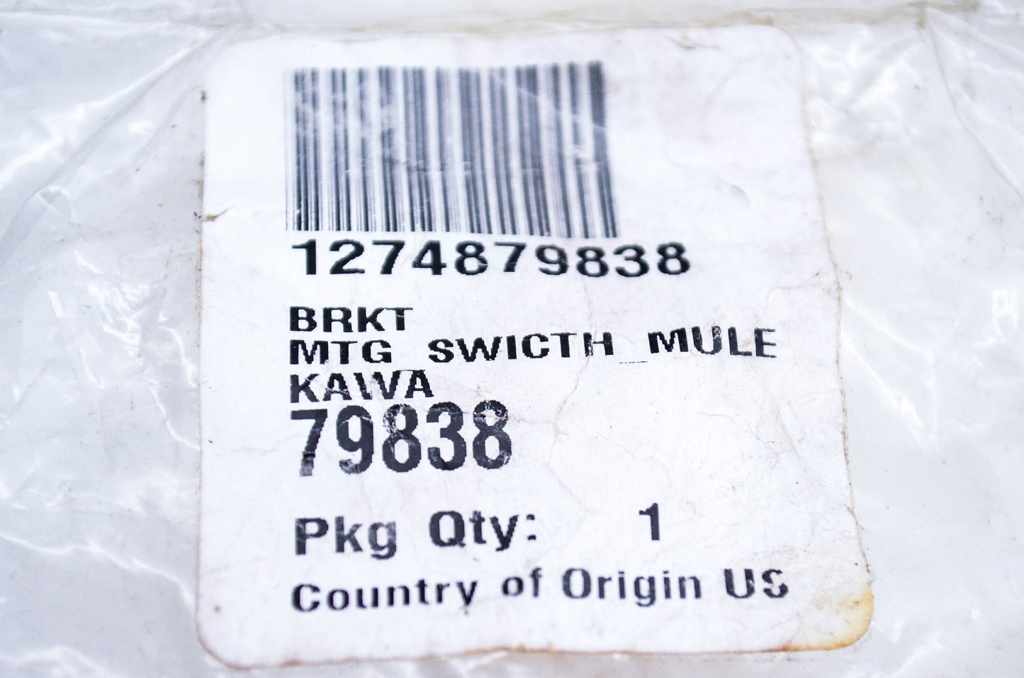 Warn 79838 Switch Mount Bracket NOS