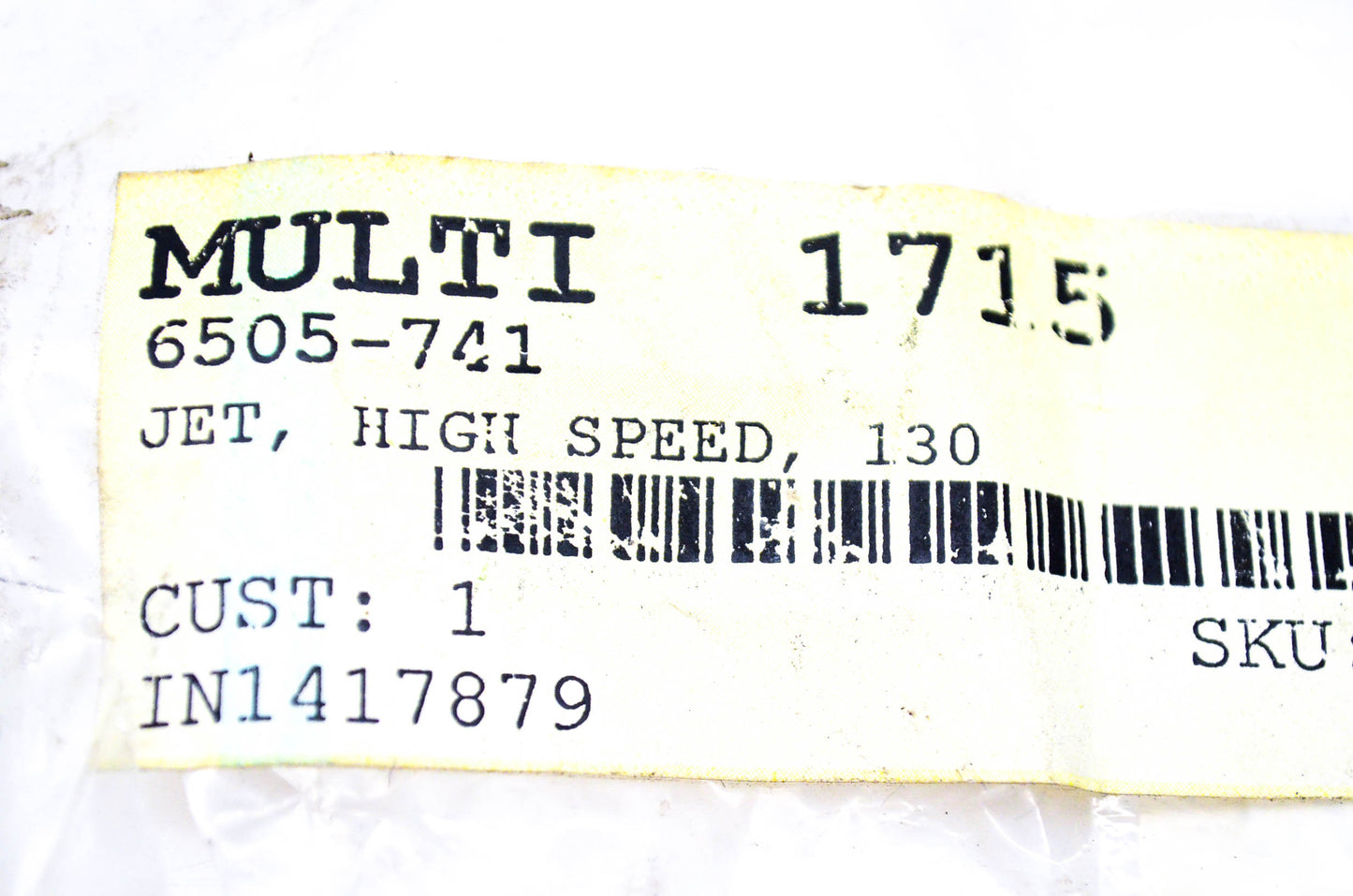 New OEM Arctic Cat 6505-741 High Speed Jet NOS