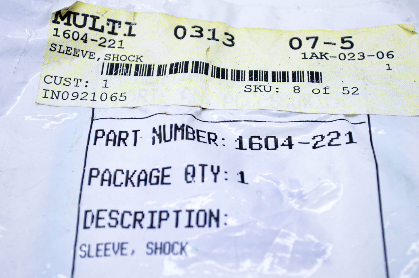 New OEM Arctic Cat 1604-221 Shock Sleeve NOS