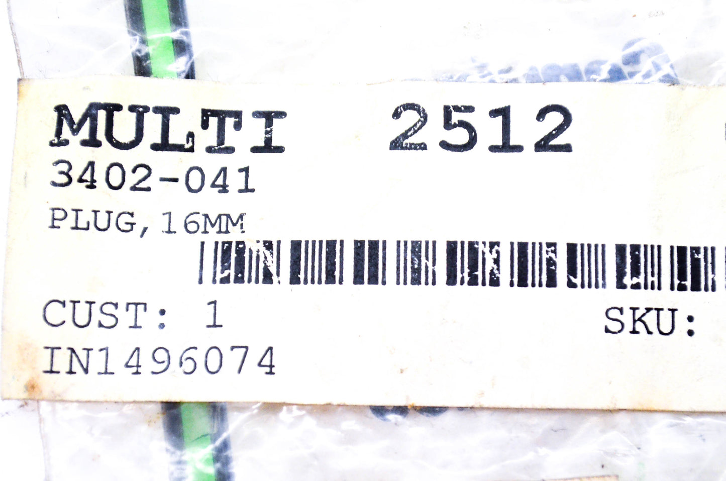 New OEM Arctic Cat 3402-041 Plug 16mm NOS