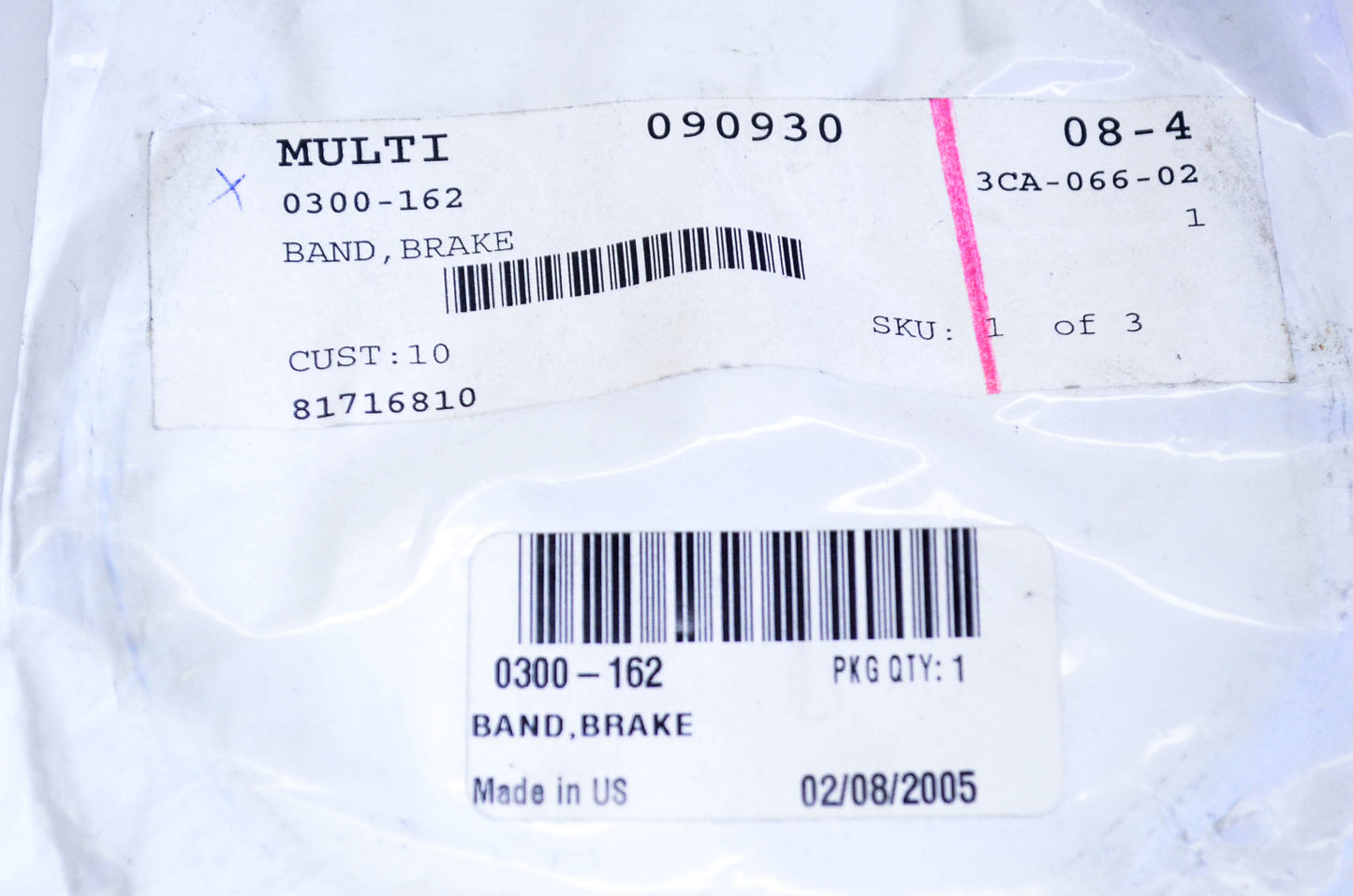 New OEM Arctic Cat 0300-162 Brake Band NOS