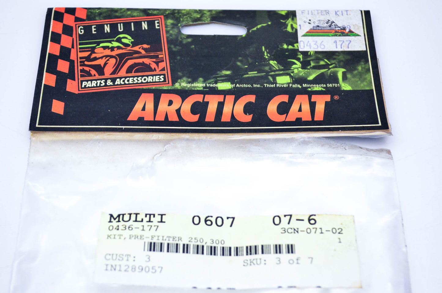 New OEM Arctic Cat 0436-177 Pre Filter Kit 250,300 NOS