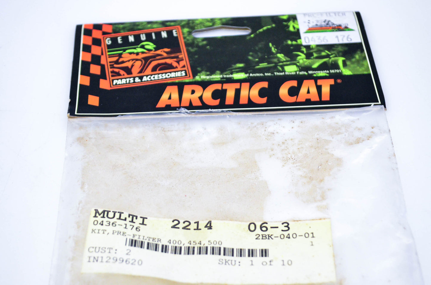 New OEM Arctic Cat 0436-176 Pre Filter Kit 400,454,500 NOS