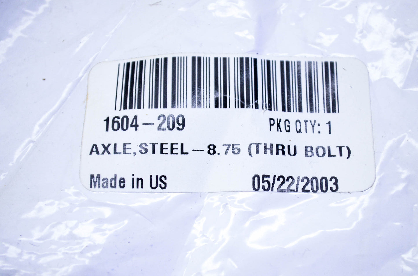New OEM Arctic Cat 1604-209 Steel Thru Bolt Axle 8.75" NOS
