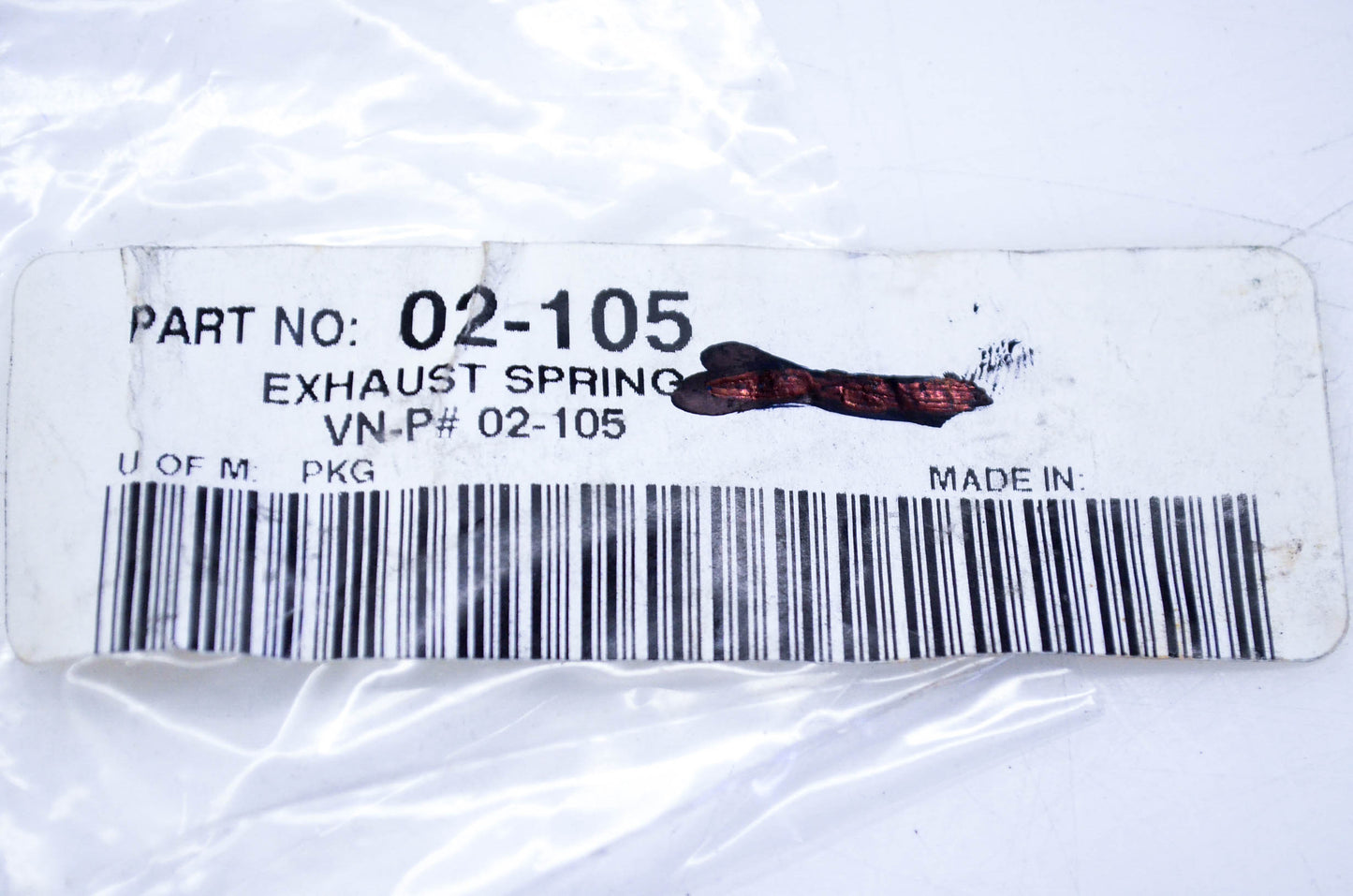 SPI Sport 02-105 Exhaust Spring NOS