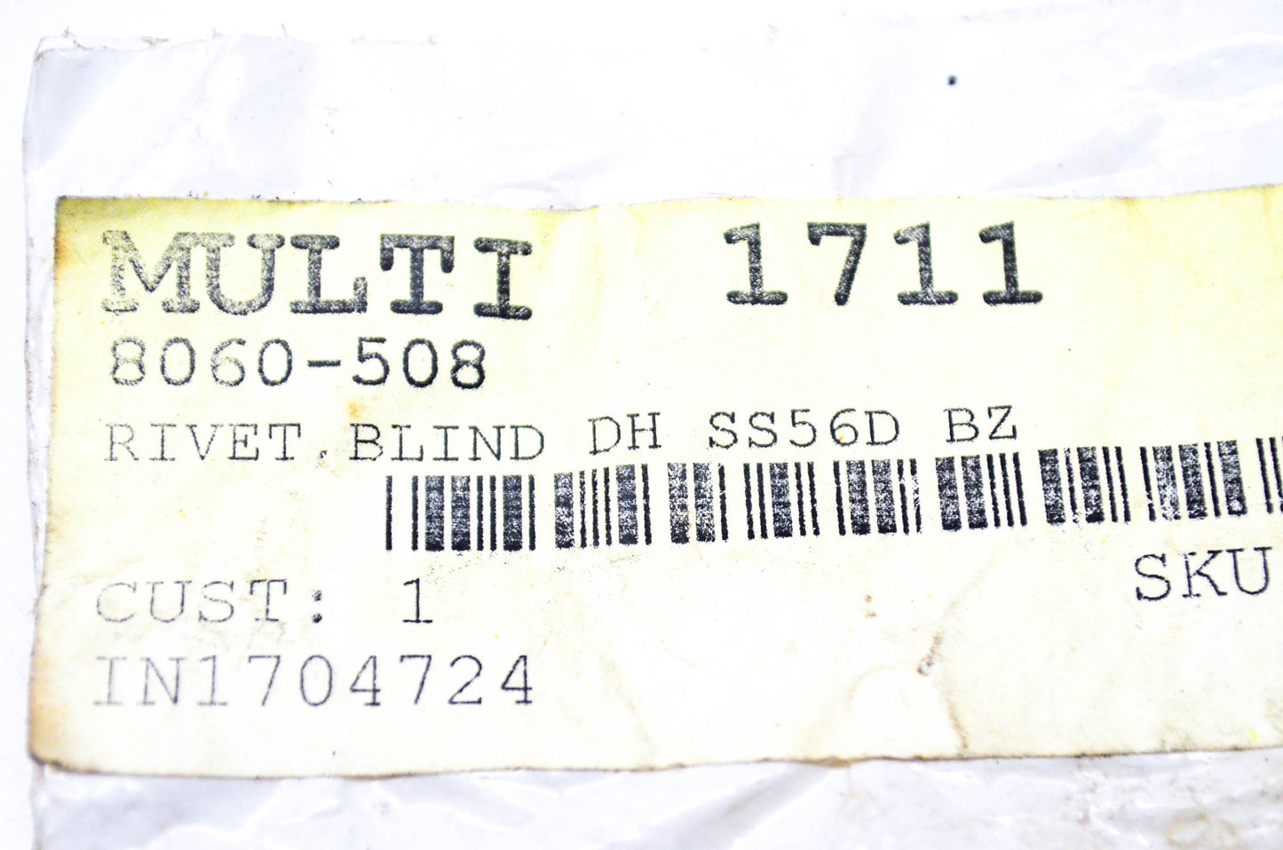 New OEM Arctic Cat 8060-508 Blind Rivet Qty 3 NOS