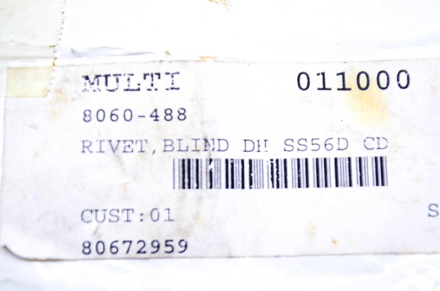 New OEM Arctic Cat 8060-488 Blind Rivet Qty 3 NOS